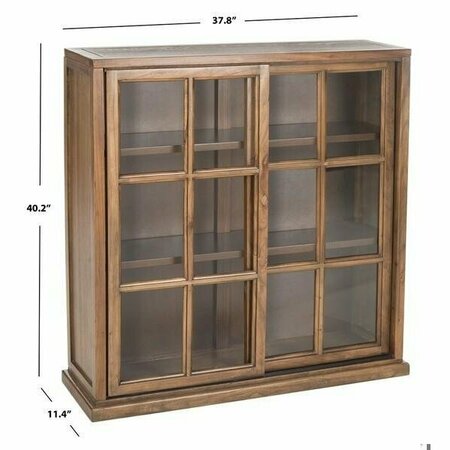 Safavieh Greg Bookcase, Oak - 40.2 x 11.4 x 37.8 in. AMH6570B